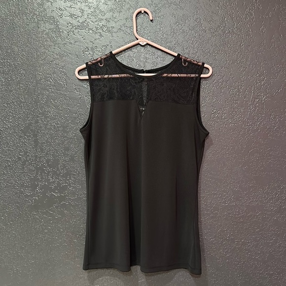NINE WEST Sleeveless Lace Blouse Size M - Picture 1 of 4